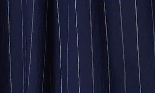 Rag & Bone Ines Pinstripe A-line Maxi Dress In Deep Navy Stripe