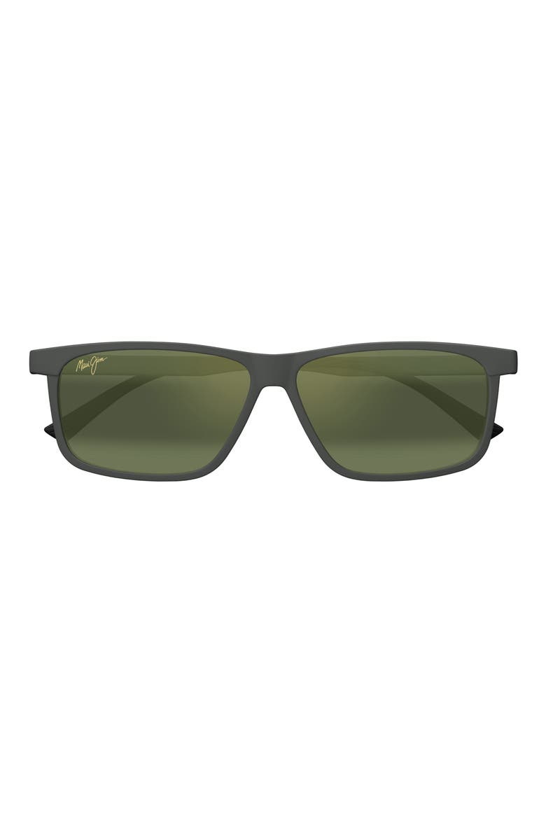 Pulama 53mm PolarizedPlus2® Rectangular Sunglasses, Main, color, GREY