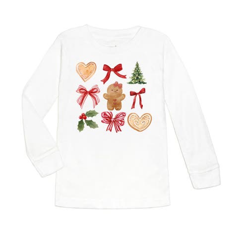 Gingerbread Cutie Christmas Long Sleeve Shirt (Baby, Toddler, Little Kid & Big Kid)