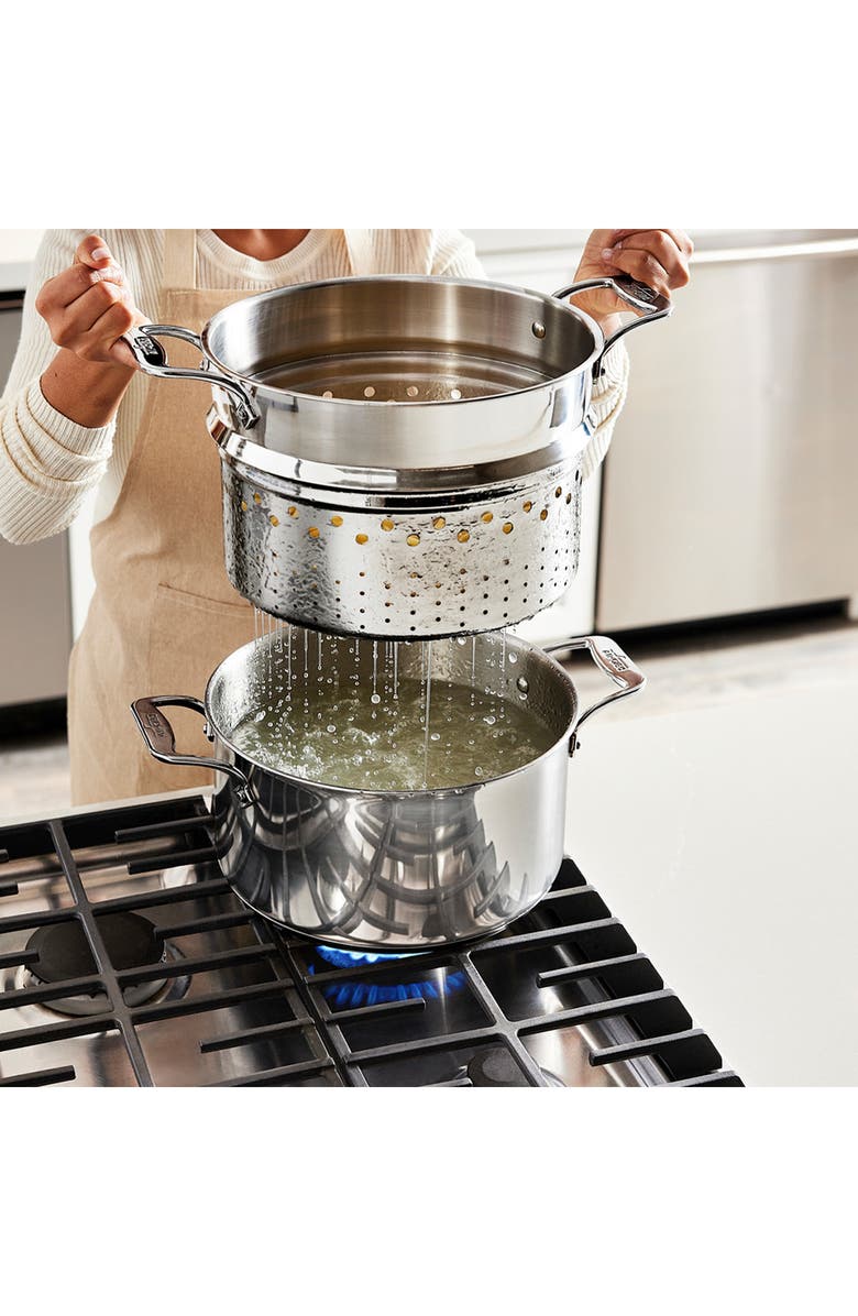 All-Clad Simply Strain 8-Quart Stainless Steel Multipot with Insert, Alternate, color,