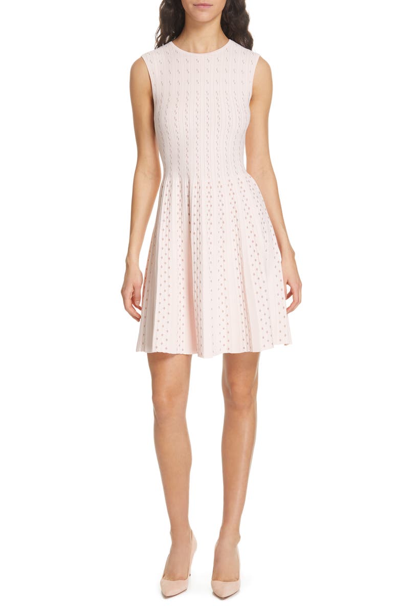 Ted Baker London Vellia Flippy Knit Skater Dress, Main, color, 
