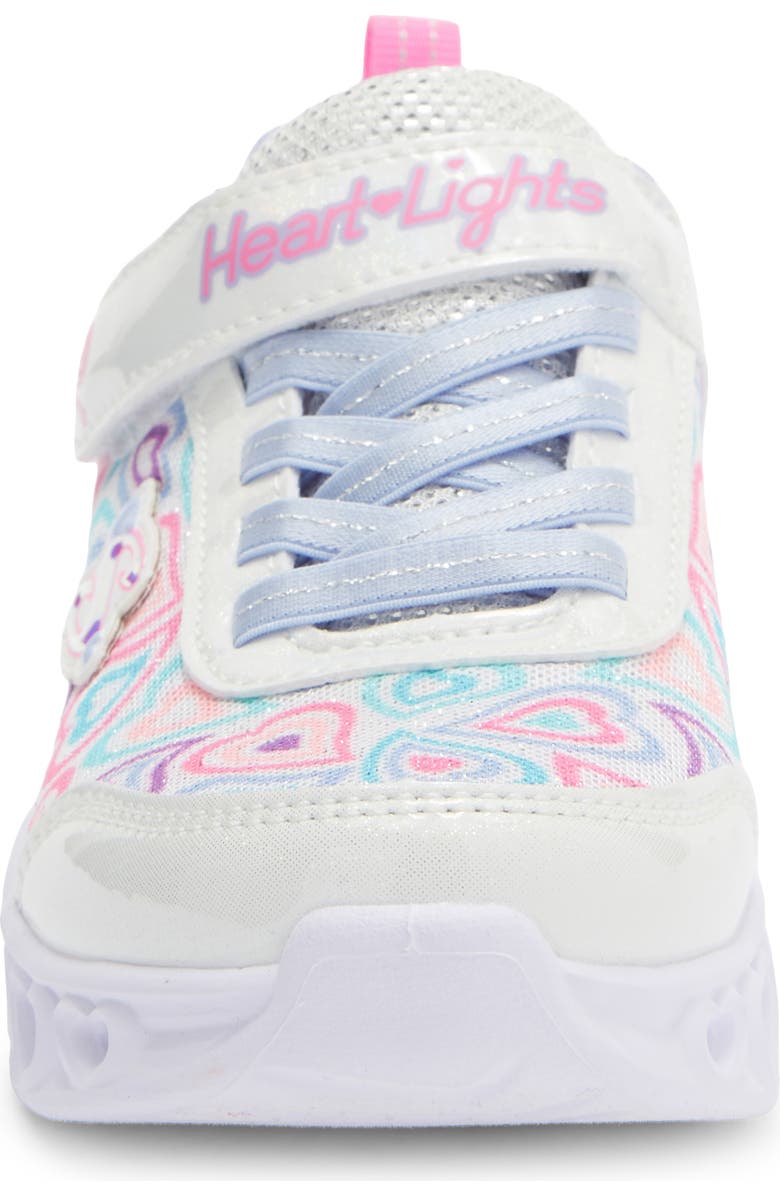 SKECHERS Kids' Heart Lights - Boogie Love Sneaker, Alternate, color, White Multi