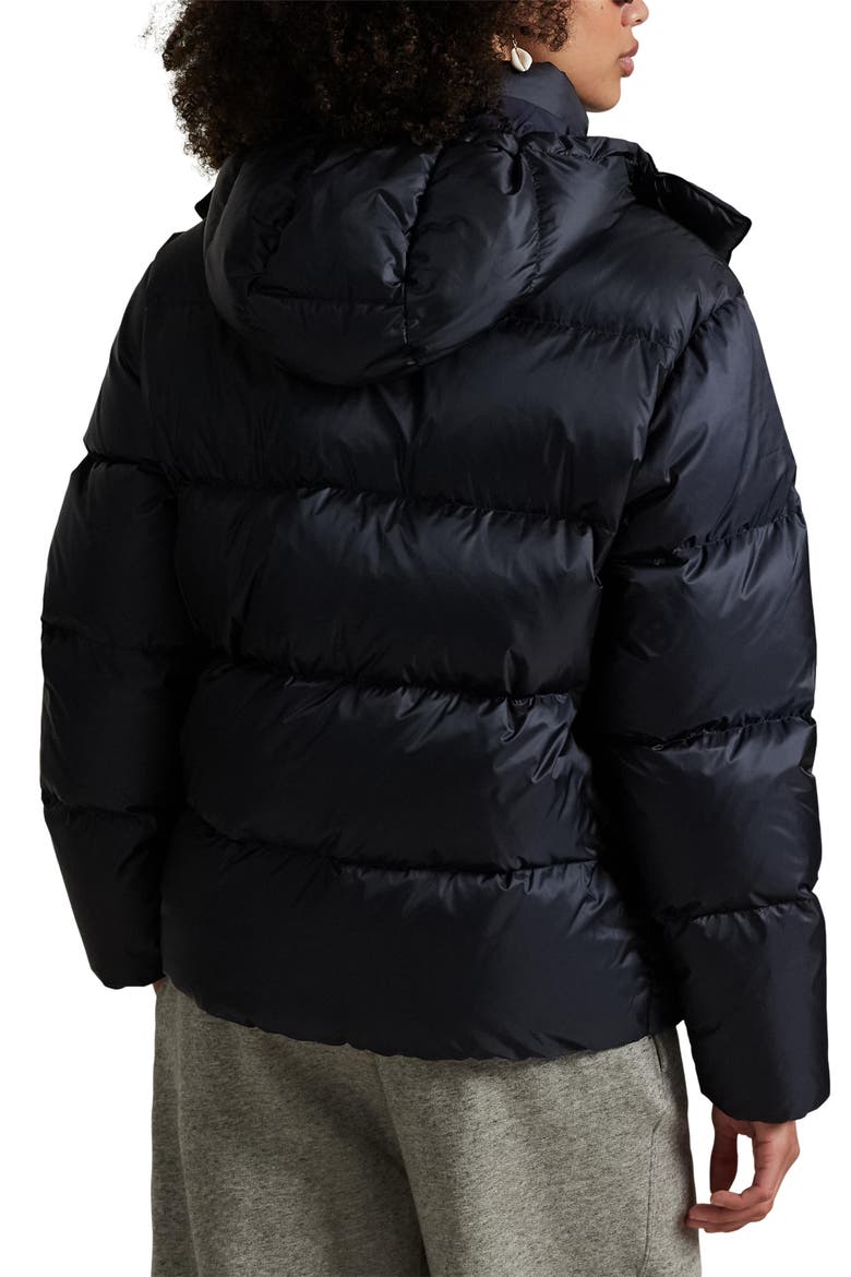 Down Puffer Jacket with Removable Hood, Alternate, color, RL NAVY