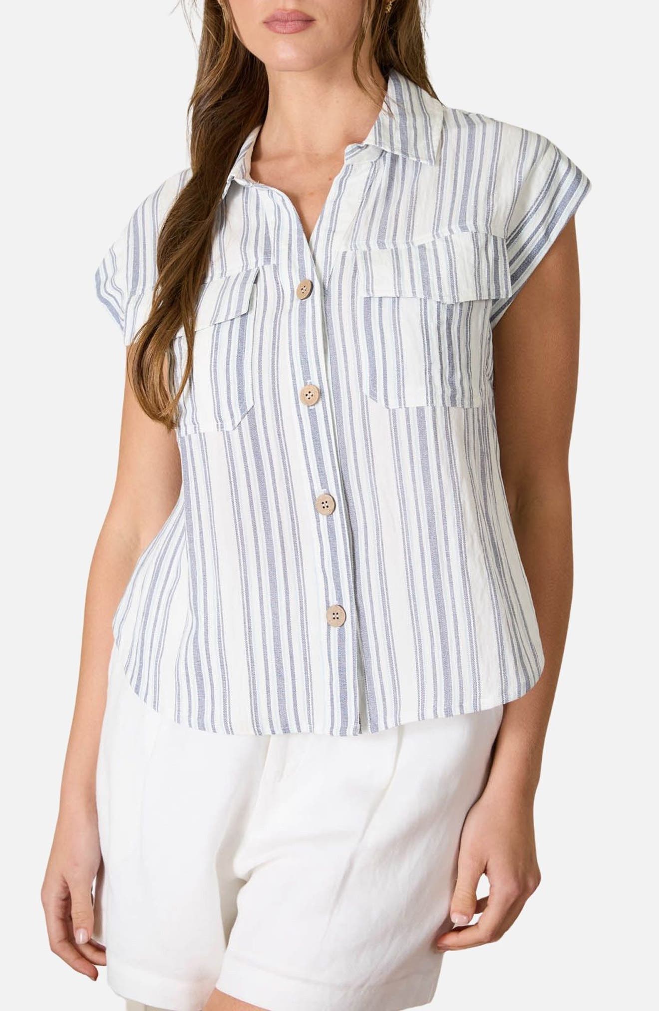 Blu Pepper Stripe Shirt