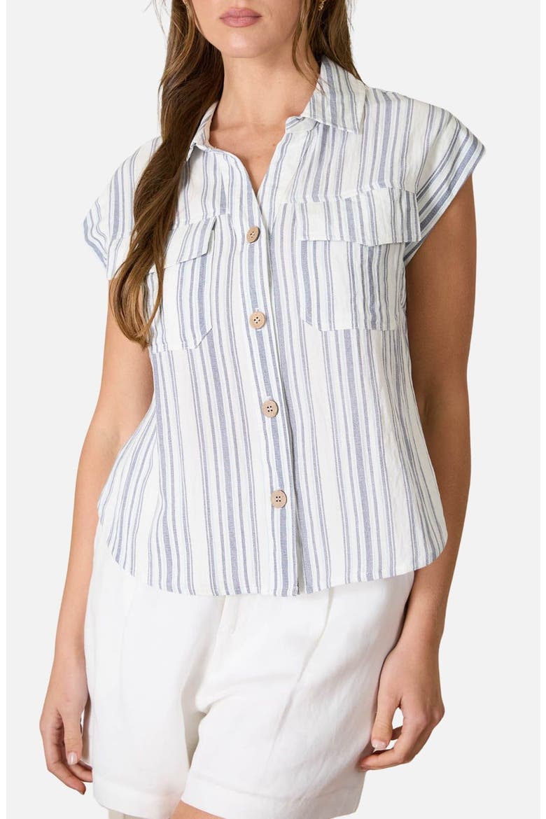 Stripe Shirt, Main, color, NAVY