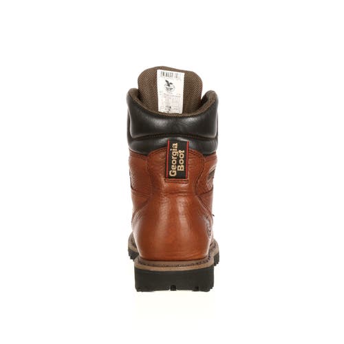 Georgia Boot Padded Hammer Internal Metatarsal Steel Toe Work Boot In Brown