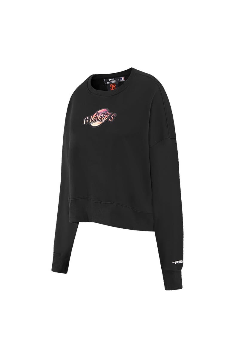 PRO STANDARD Women's Pro Standard Black San Francisco Giants Painted Sky Pullover Sweatshirt, Alternate, color, Black
