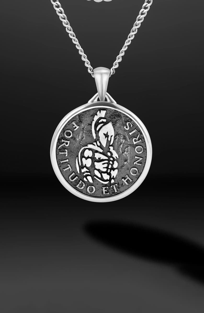 Vincero Men's Spartan Pendant Necklace, Alternate, color, Silver