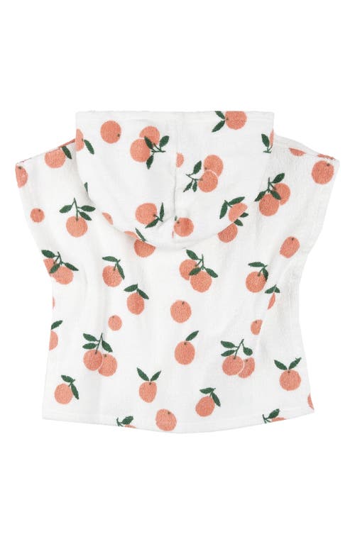 FIRSTS BY PETIT LEM FIRSTS BY PETIT LEM ORANGES BEACH ORGANIC COTTON TERRY HOODED COVER-UP PONCHO