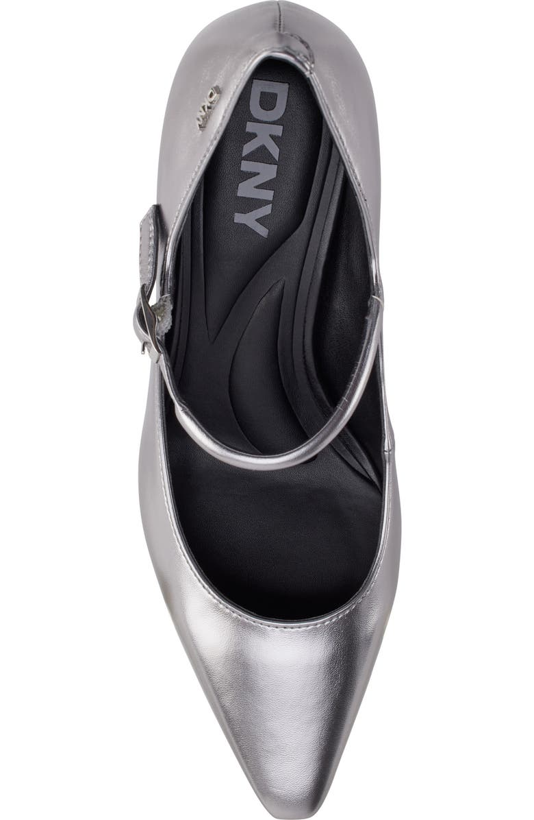 DKNY Samira Pointed Toe Mary Jane Pump, Alternate, color, Nickel