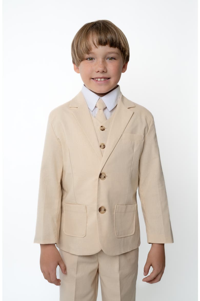 Kids' Leo 5-Piece Suit Set, Alternate, color, SAND