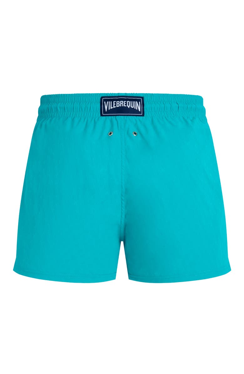 Vilebrequin Men's Jacquard Turtle Stretch Swim Shorts, Alternate, color, Bora Bora
