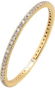 BY ADINA EDEN Diamond Micropavé Eternity Band 14K