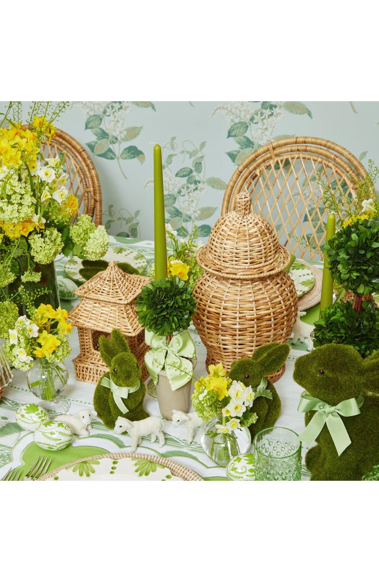 Mrs. Alice Rattan Ginger Jar, Alternate, color, Neutral