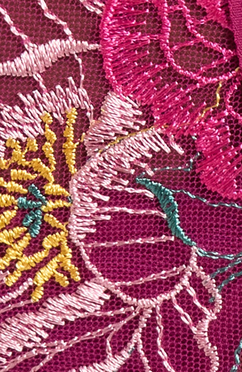 Dreamgirl Underwire Bra, G-String & Garter Belt Set, Alternate, color, Dhalia