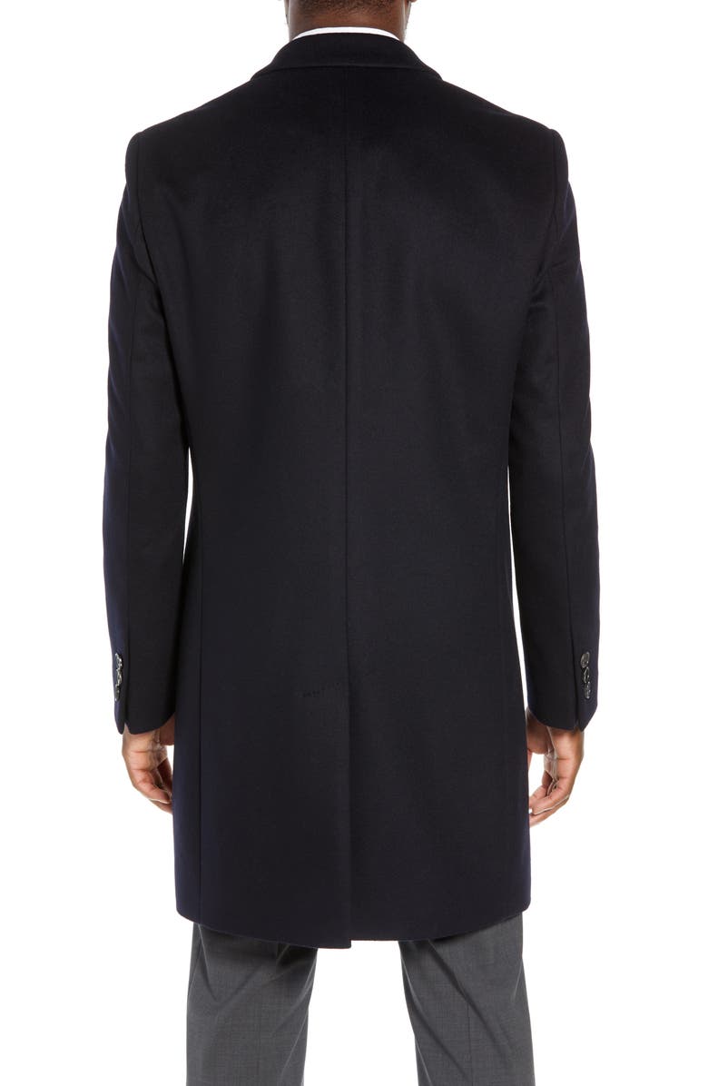 BOSS Nye Regular Fit Solid Wool & Cashmere Topcoat, Alternate, color, 