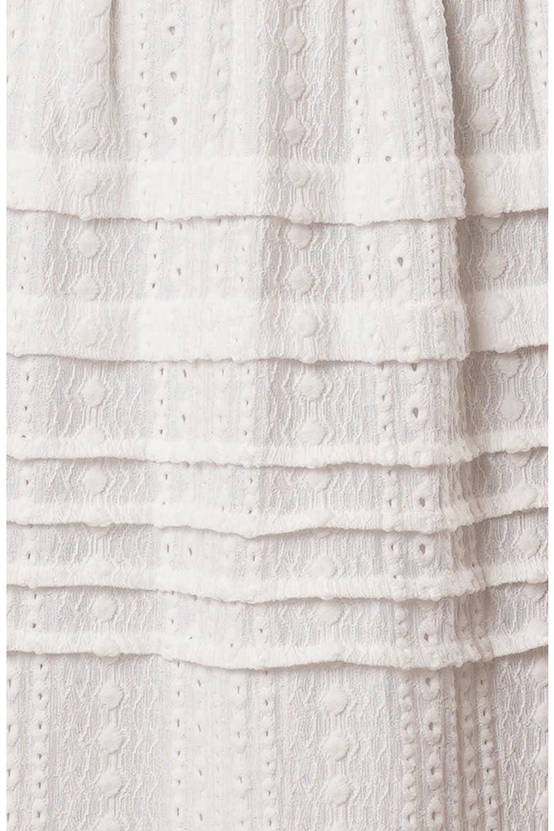 Eyelet Ruffle Skirt, Alternate, color, WHITE