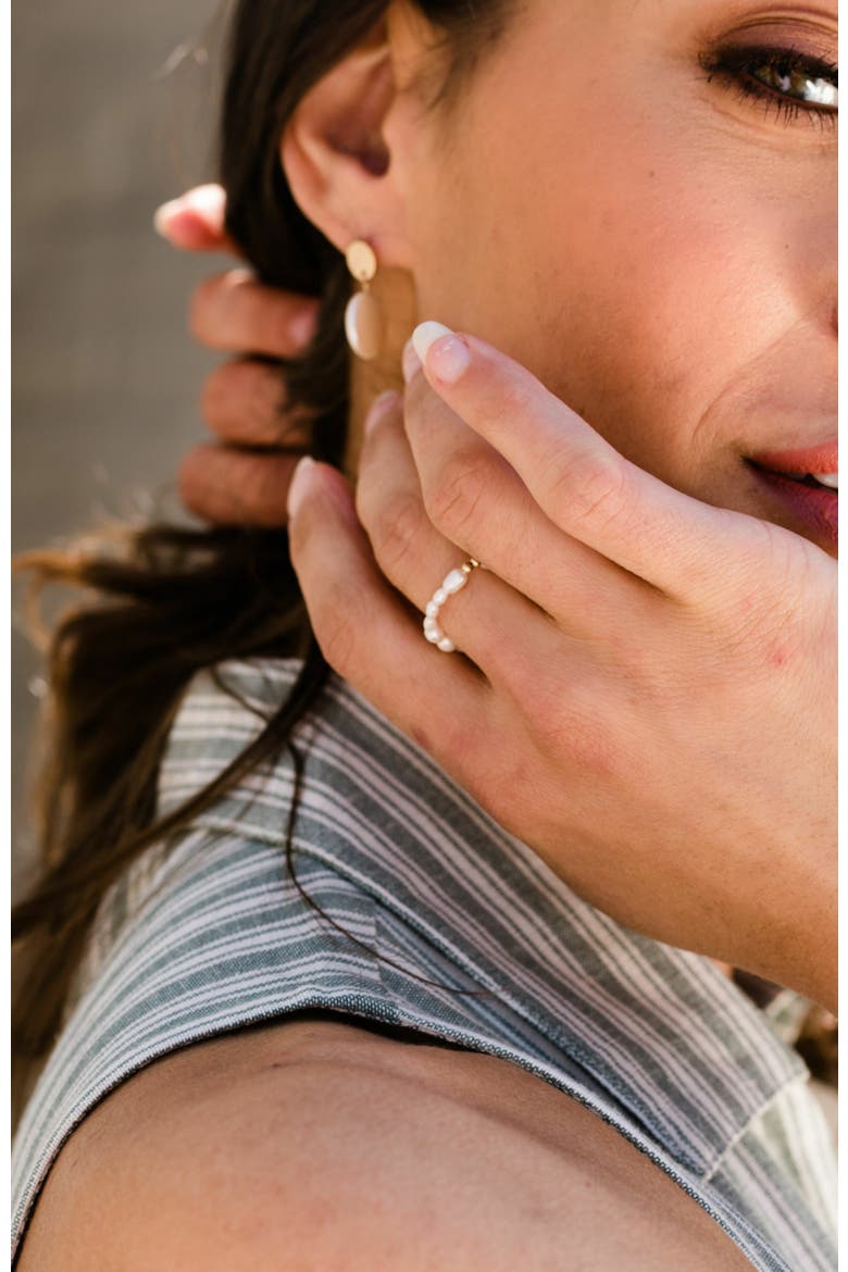 Pearl Beaded Ring, Alternate, color, Gold-filled/Pearl