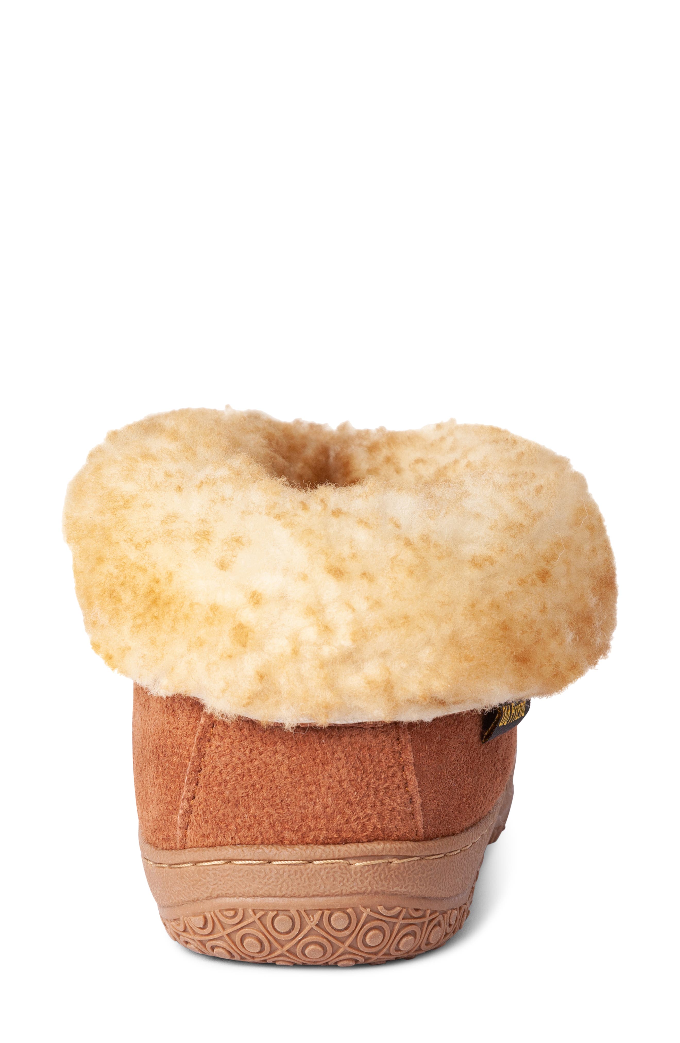 Old Friend Genuine Shearling Bootie Slipper, Alternate, color, 