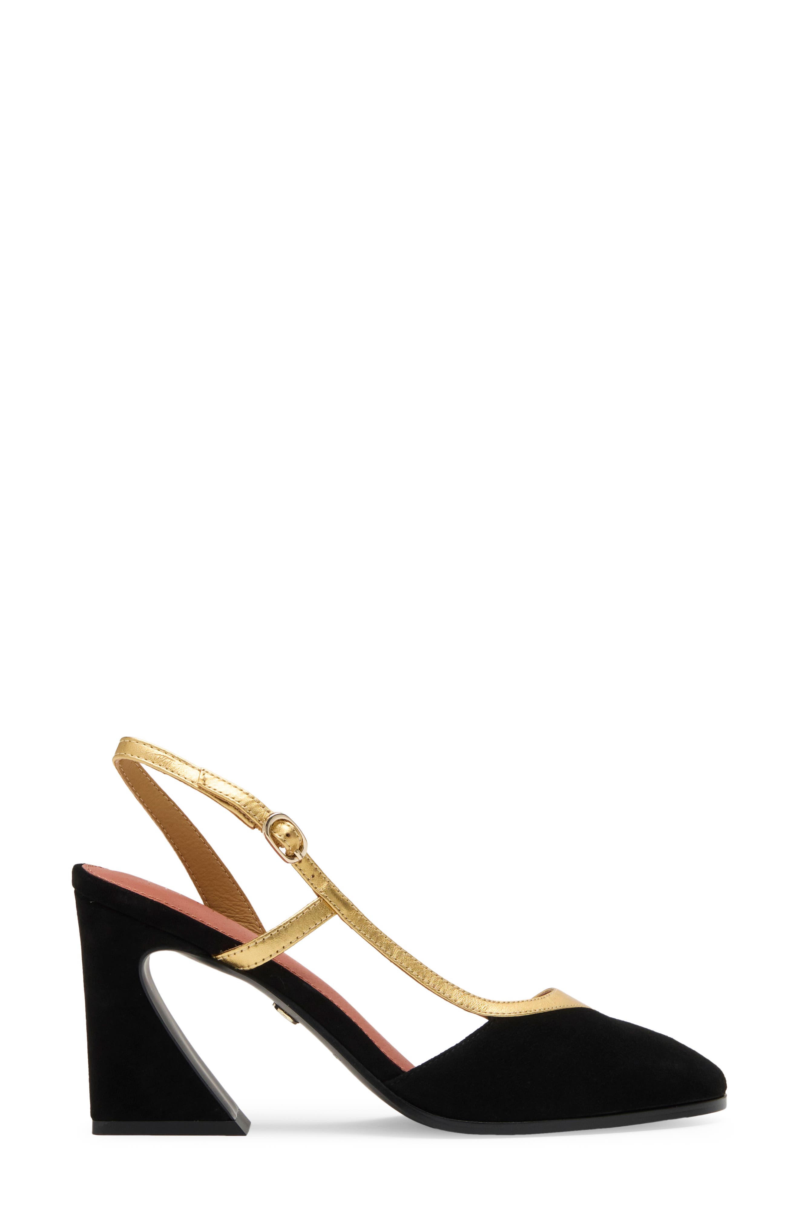 Sophia Slingback Pump, Alternate, color, BLACK/ GOLD