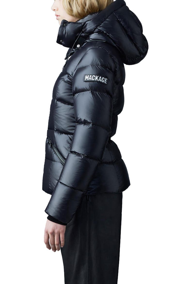 Madalyn Down Puffer Jacket, Alternate, color, BLACK