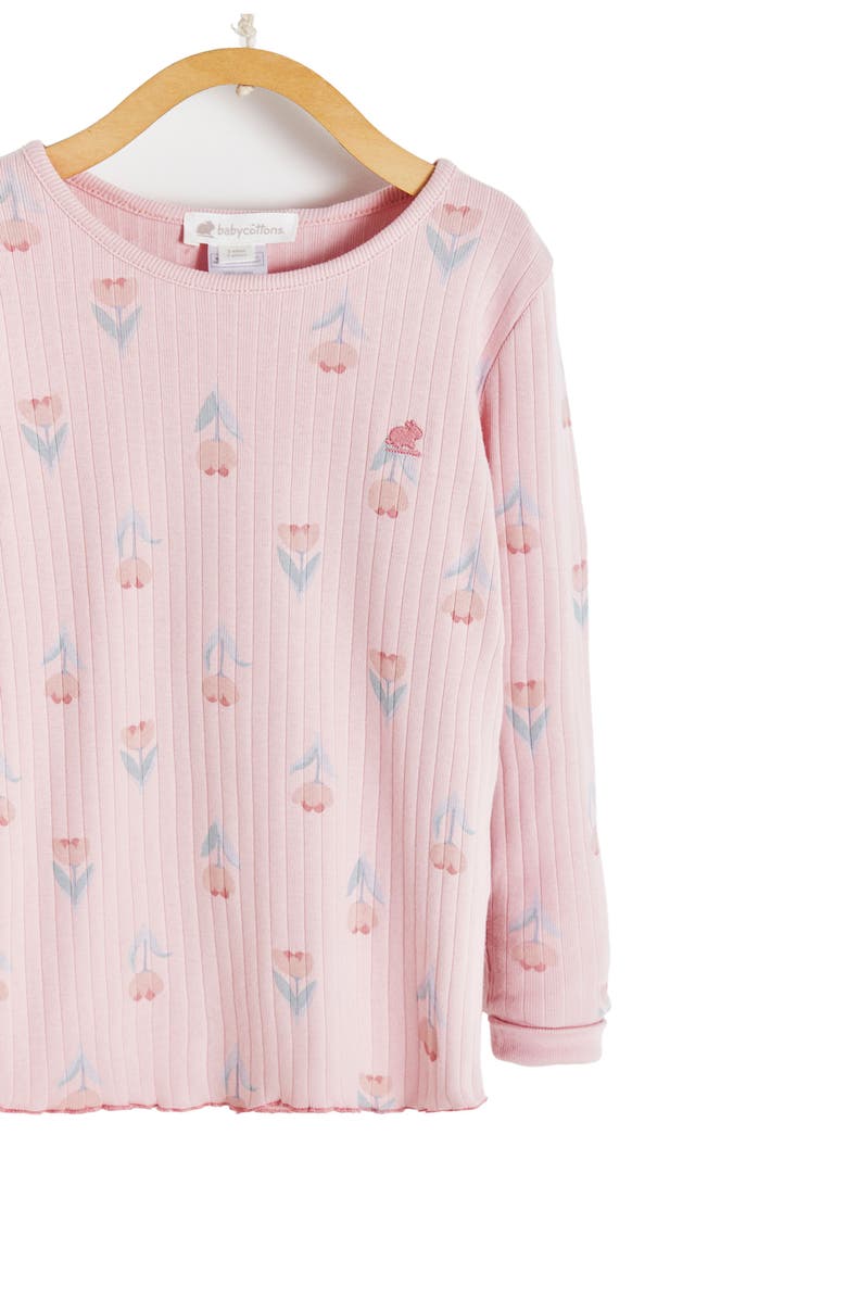 Babycottons Premium Cotton Kate Snug Fit Long Pajama Set for Toddler, Alternate, color, Pink