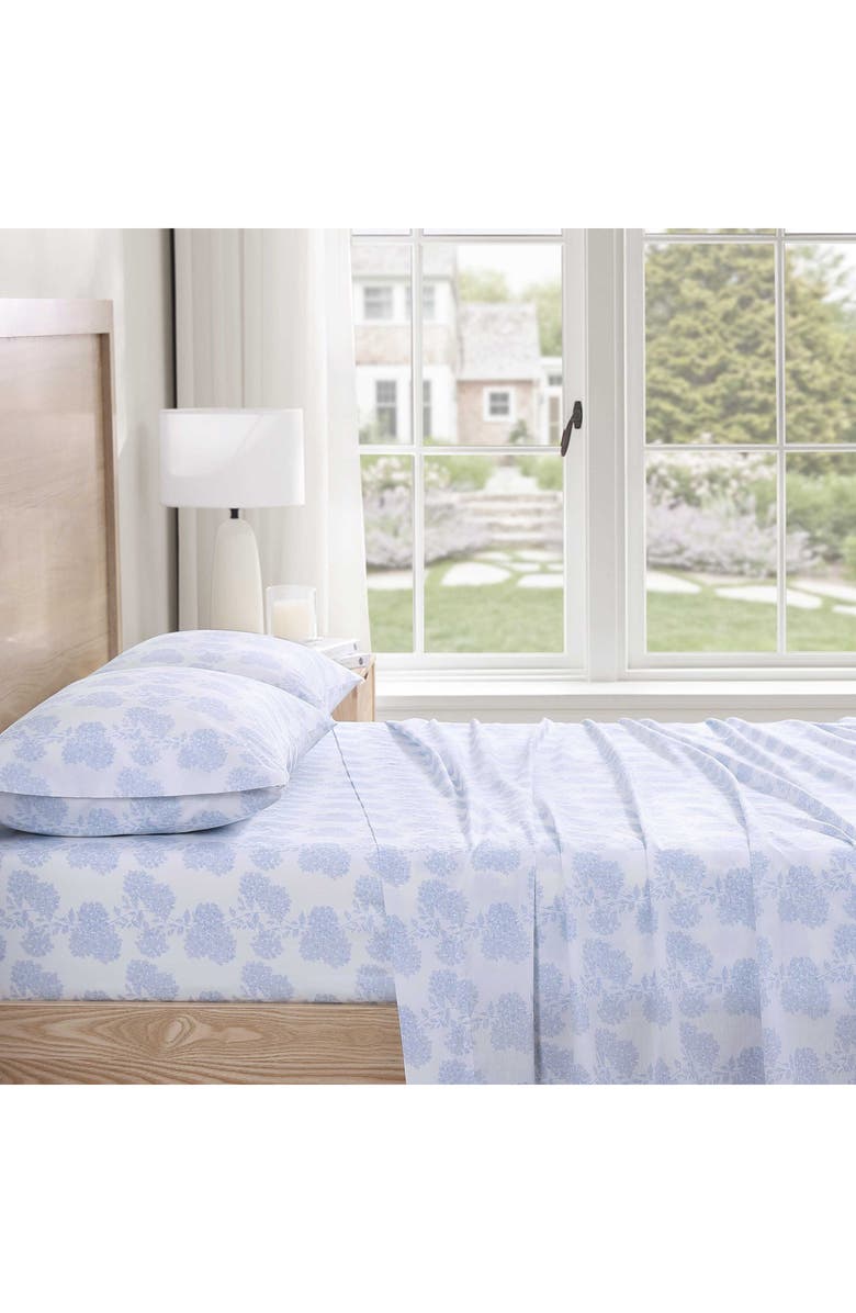 STONE COTTAGE Fairfield 200-Thread Count Cotton Percale Sheet Set, Alternate, color, Lt-Pastel Blue