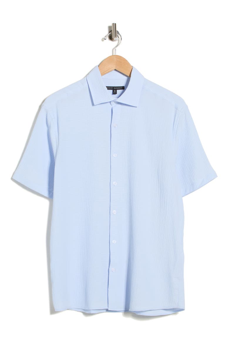 Homer Short Sleeve Button-Up Shirt, Alternate, color, POWDER BLUE