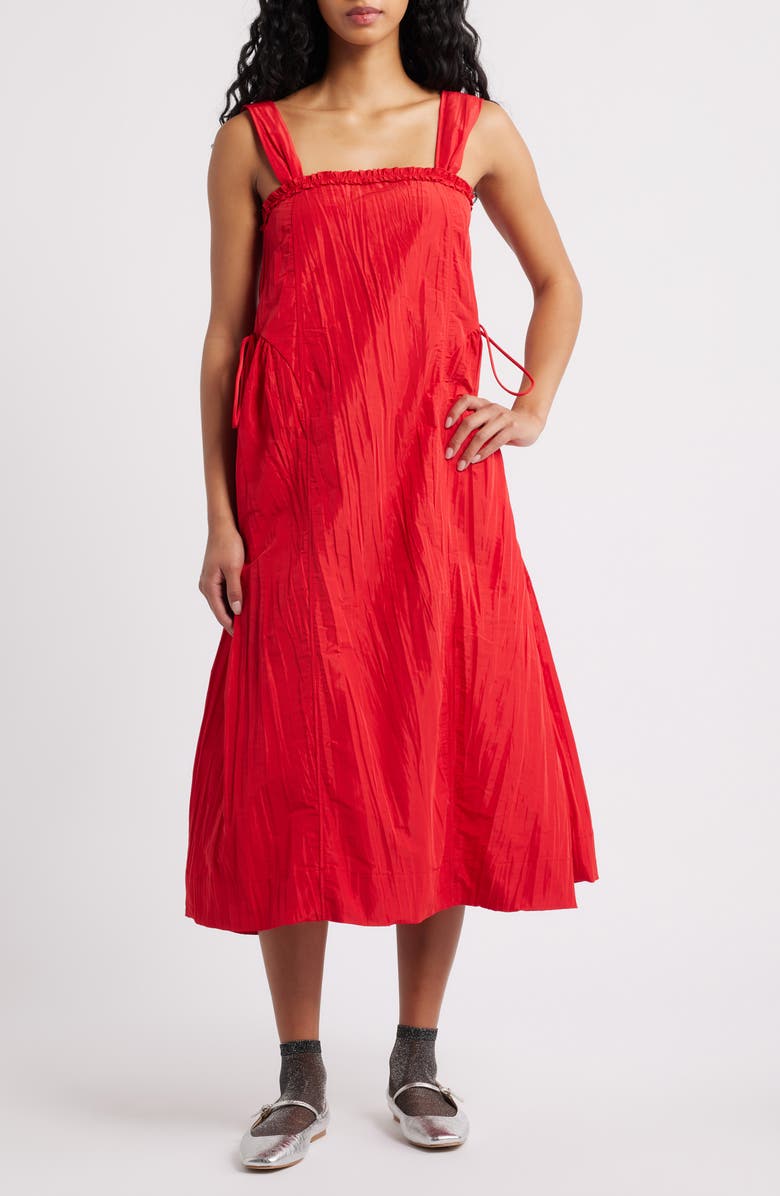 Damson Madder Elina Midi Dress, Main, color, Red