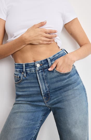 Good Waist High Waist Wide Leg Palazzo Jeans