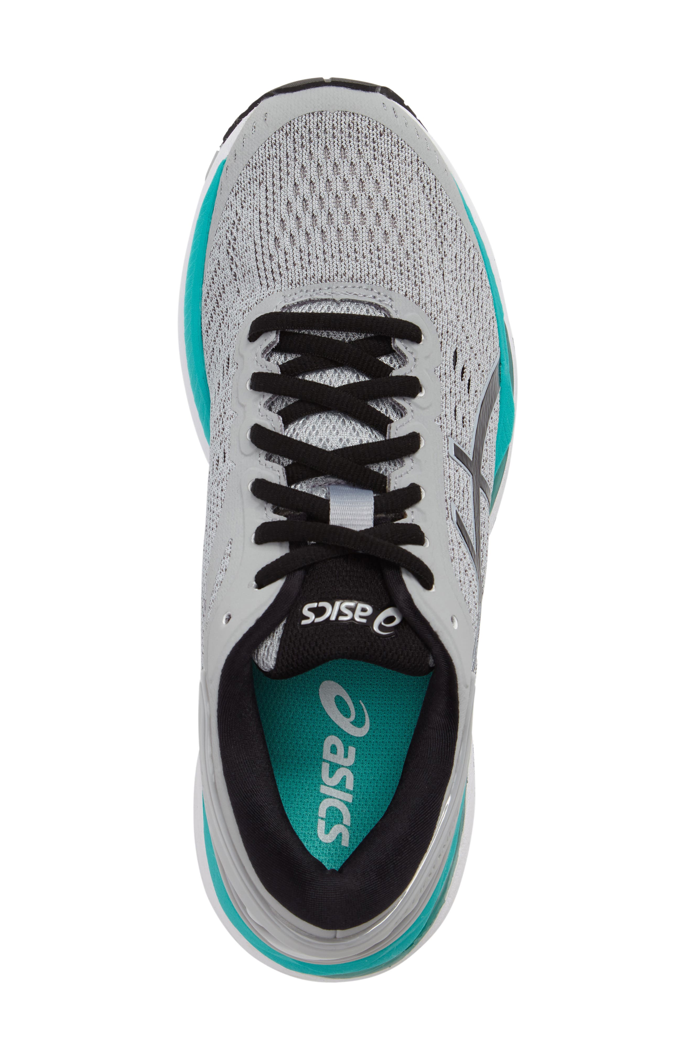 GEL-KAYANO® 24 Running Shoe, Alternate, color, MID GREY/ BLACK/ ATLANTIS