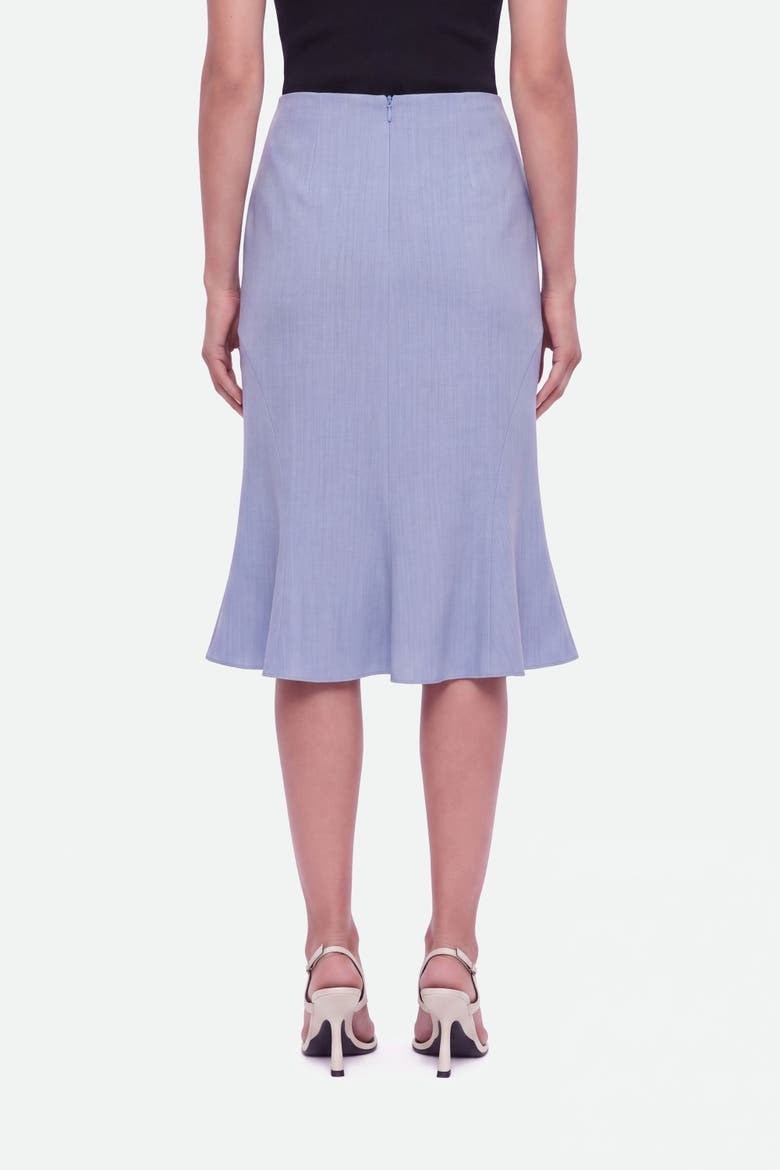 Fishtail Midi Skirt, Alternate, color, Blue