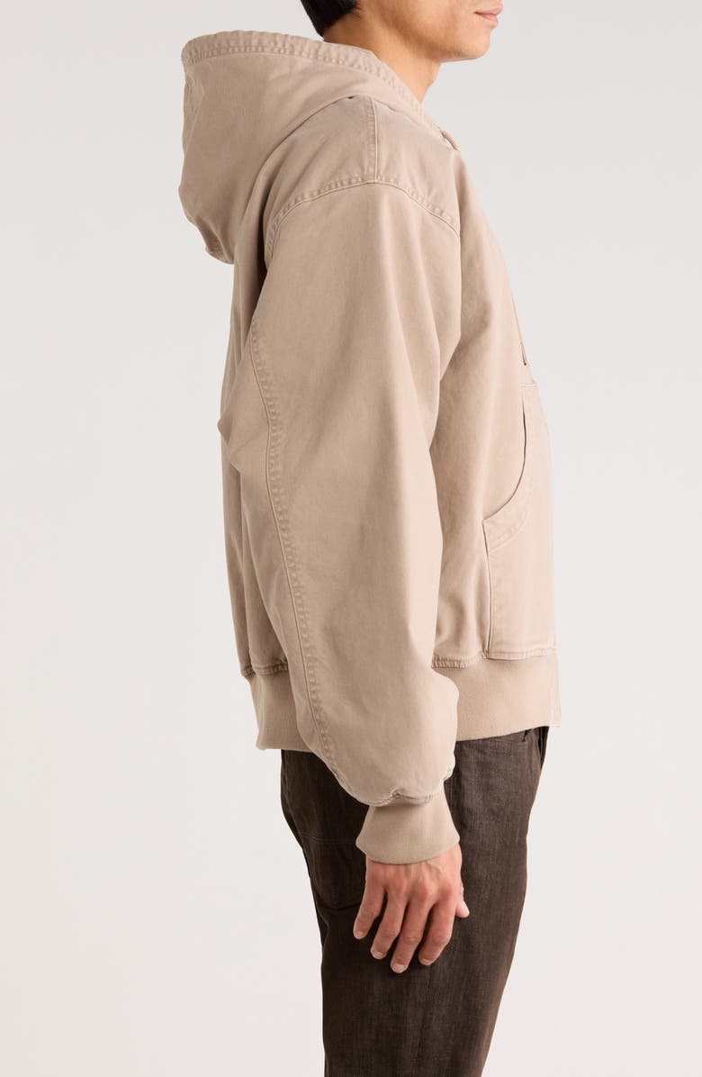 BP. Hooded Lined Canvas Jacket, Alternate, color, Tan Teak Washed