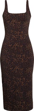 MPG Leopard Print Midi Dress