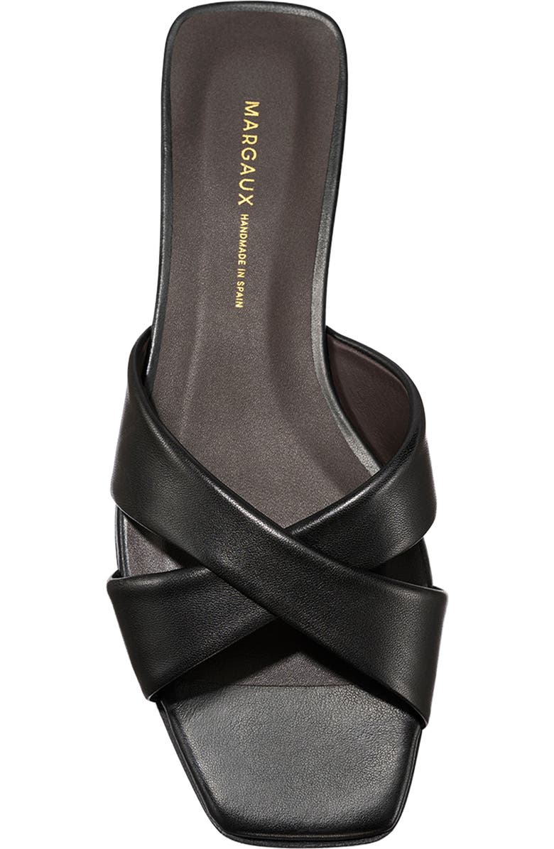 MARGAUX The Selene Flat Sandal, Alternate, color, Black Nappa