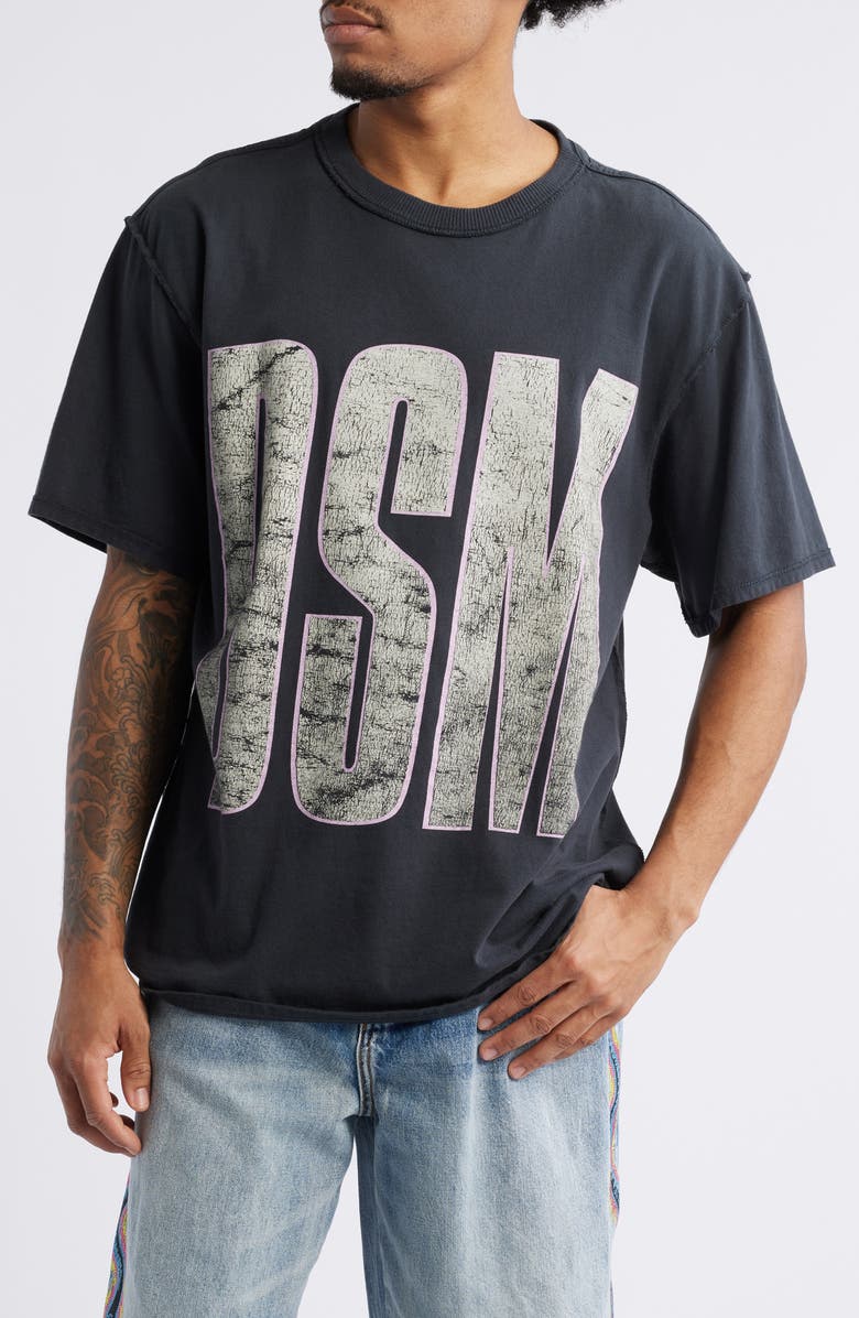 DIET STARTS MONDAY Stretch Logo Cotton Graphic T-Shirt, Main, color, 