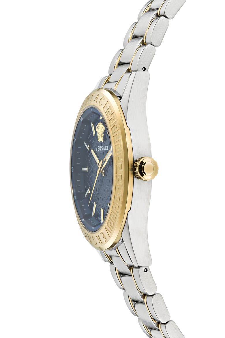 V-Code Bracelet Watch, 42mm, Alternate, color, TWO TONE