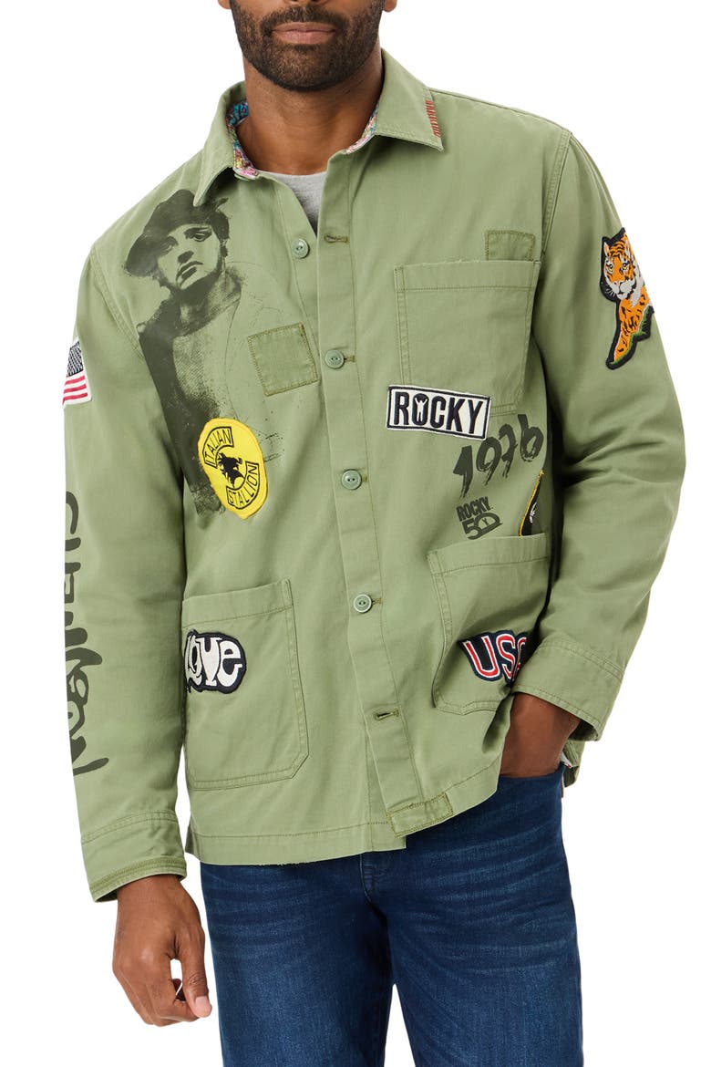 Philly Fighter Utility Jacket, Main, color, OLIVE