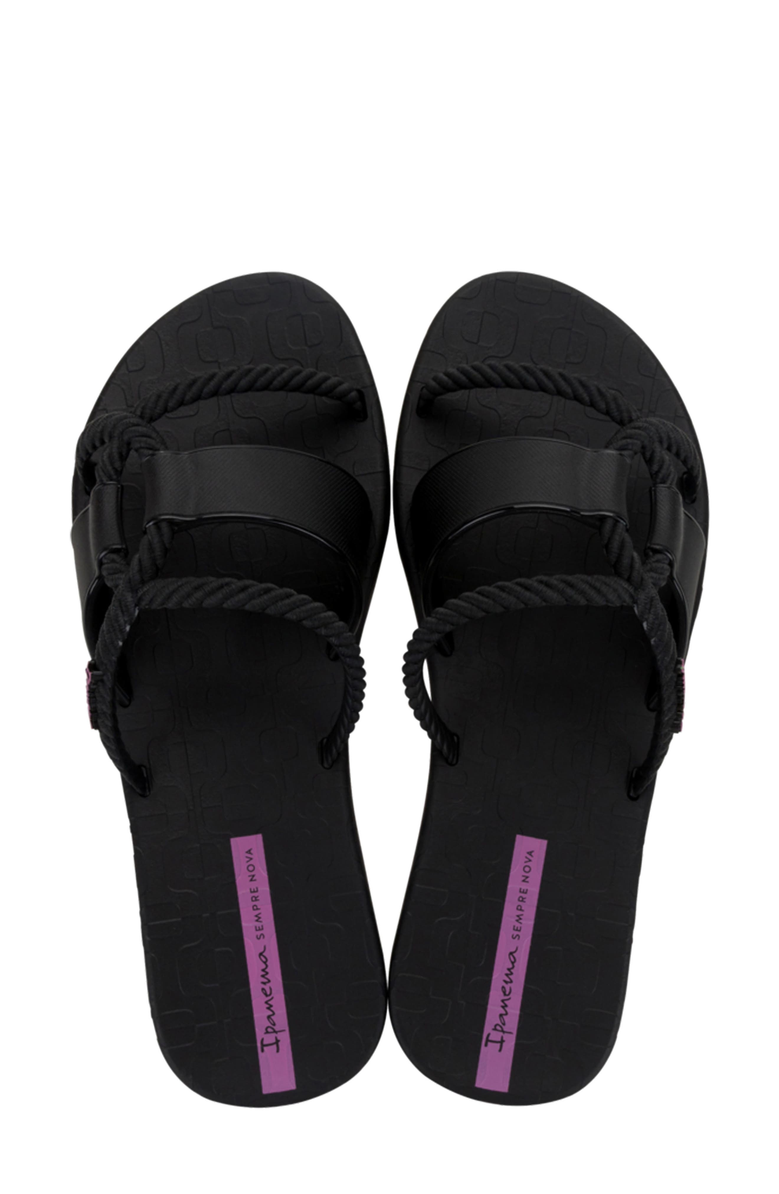 Ipanema Diversa Slide Sandal, Alternate, color, Black/ Lilac