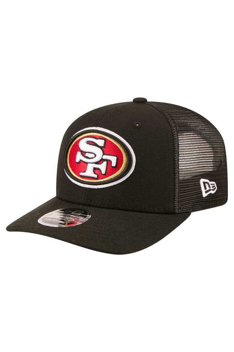 Men's New Era  Black San Francisco 49ers 9SEVENTY Trucker Adjustable Hat, Main, color, Black