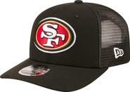 New Era Men's New Era Black San Francisco 49ers 9SEVENTY Trucker Adjustable Hat