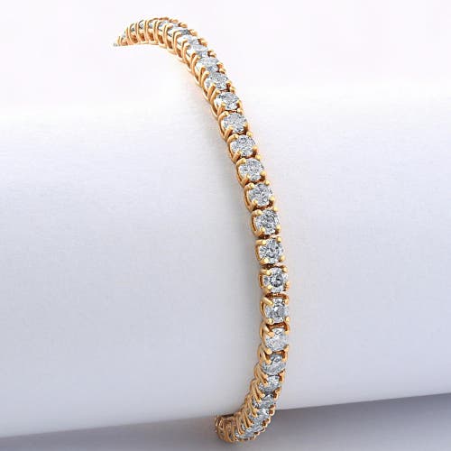 Bliss Diamond 5 Carat Tw Round Cut Lab Grown Diamond Tennis Bracelet 14k Gold Lab Grown In 14k Yellow Gold