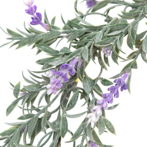 Northlight Pre-lit Battery Operated White Lavender Spring Wreath In Green