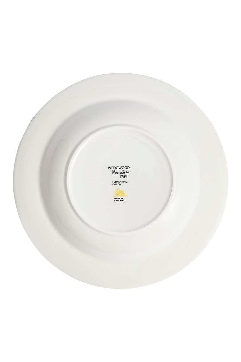 Florentine Bone China Soup Bowl, Alternate, color, CITRON