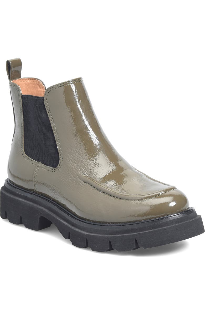 Söfft Samira Platform Chelsea Boot, Main, color, Taupe Patent