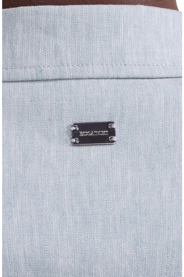 Aerolinen Linen Blend Shirt Jacket, Alternate, color, SHARK