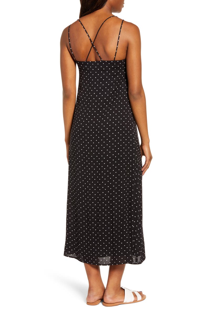 GIBSONLOOK Gibson x The Motherchic Al Fresco Strappy Button Up Midi Sundress, Alternate, color,