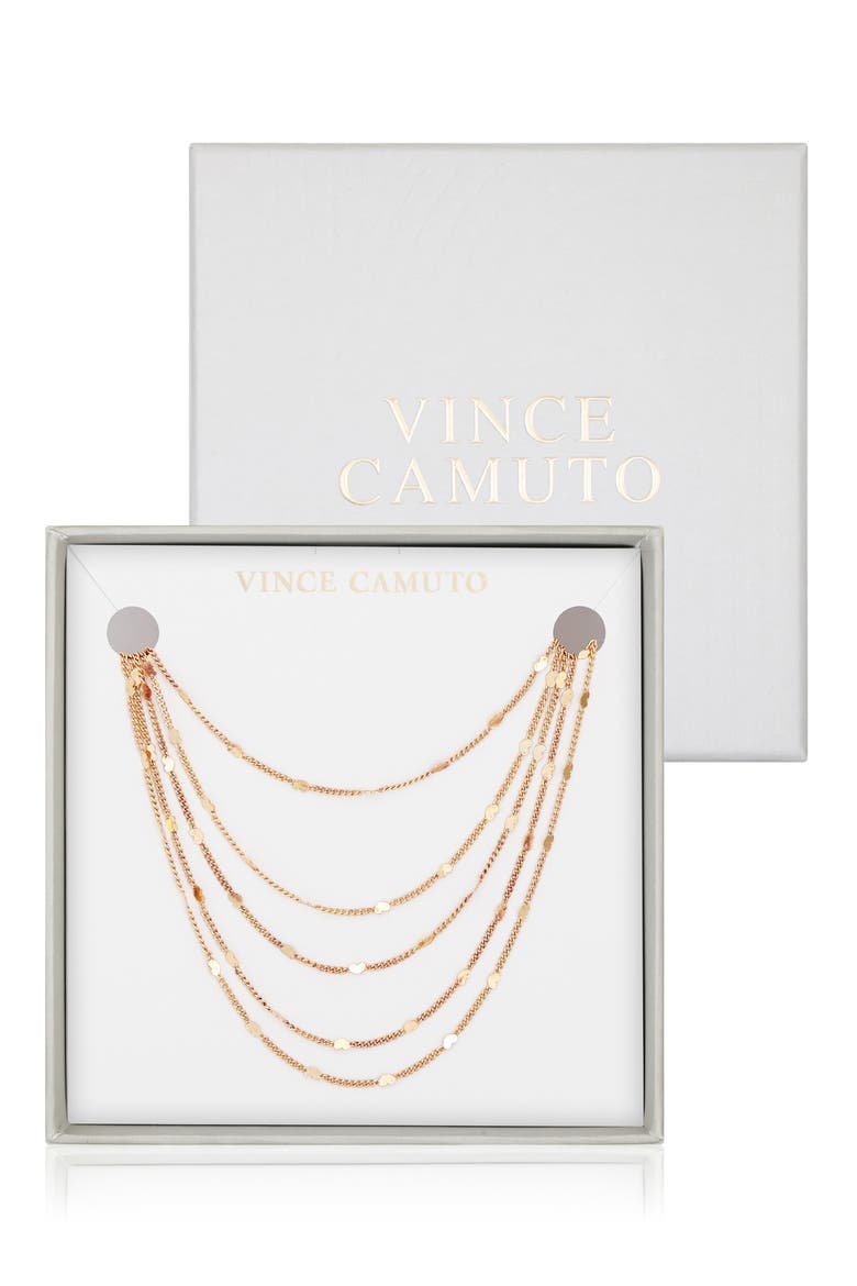 Multi-Layer Boxed Necklace, Main, color, GOLD TONE