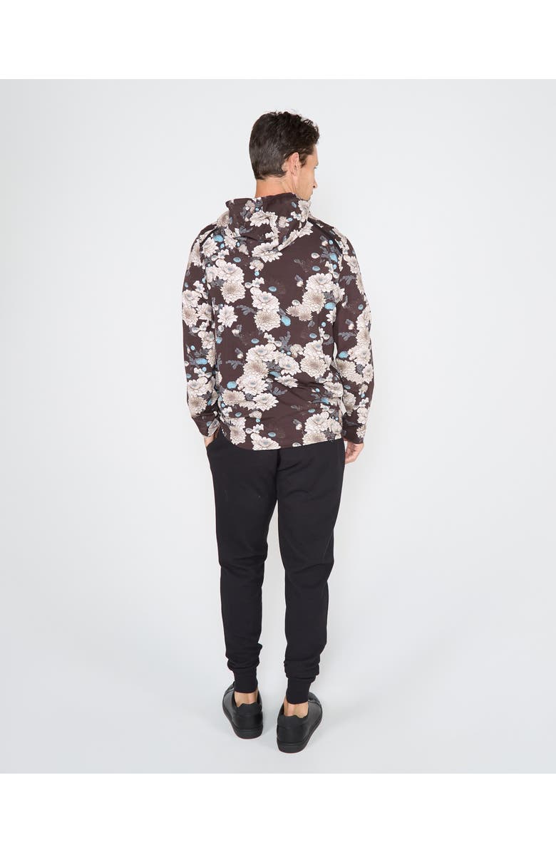 Lords of Harlech Horatio Jersey Lightweight Hoodie, Alternate, color, Serious Floral Black