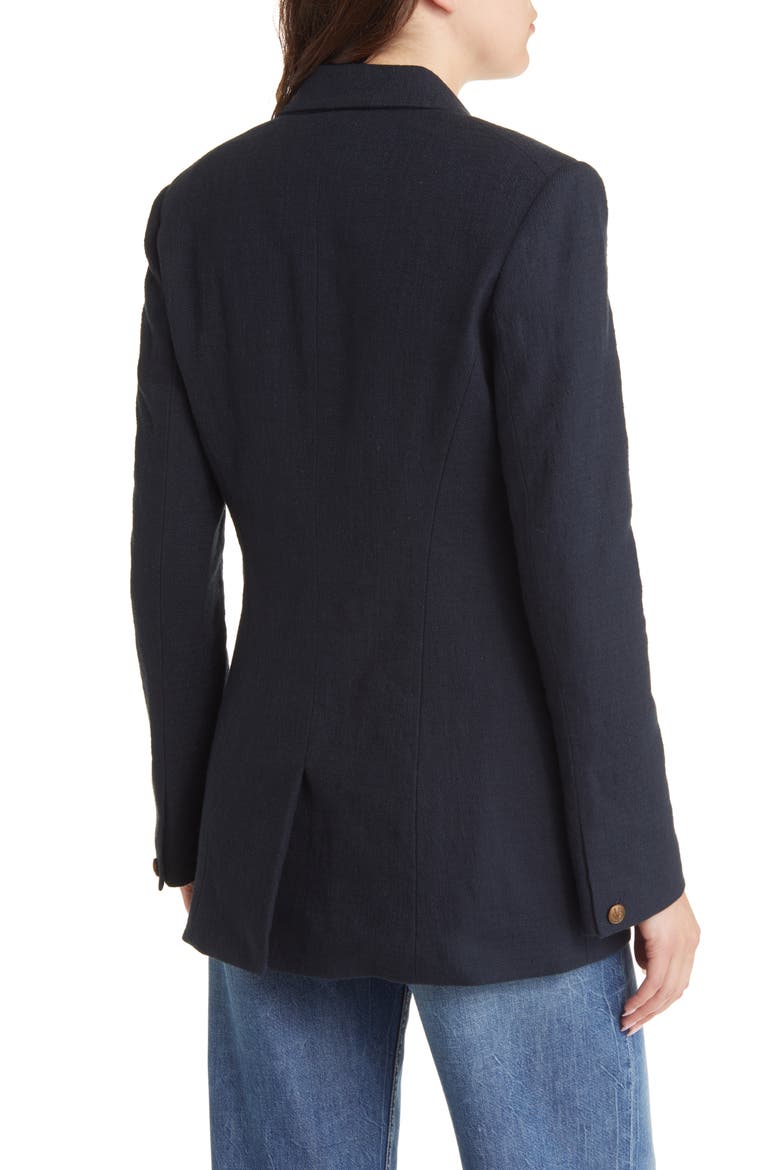 Foster Cotton Blend Blazer, Alternate, color, NAVY